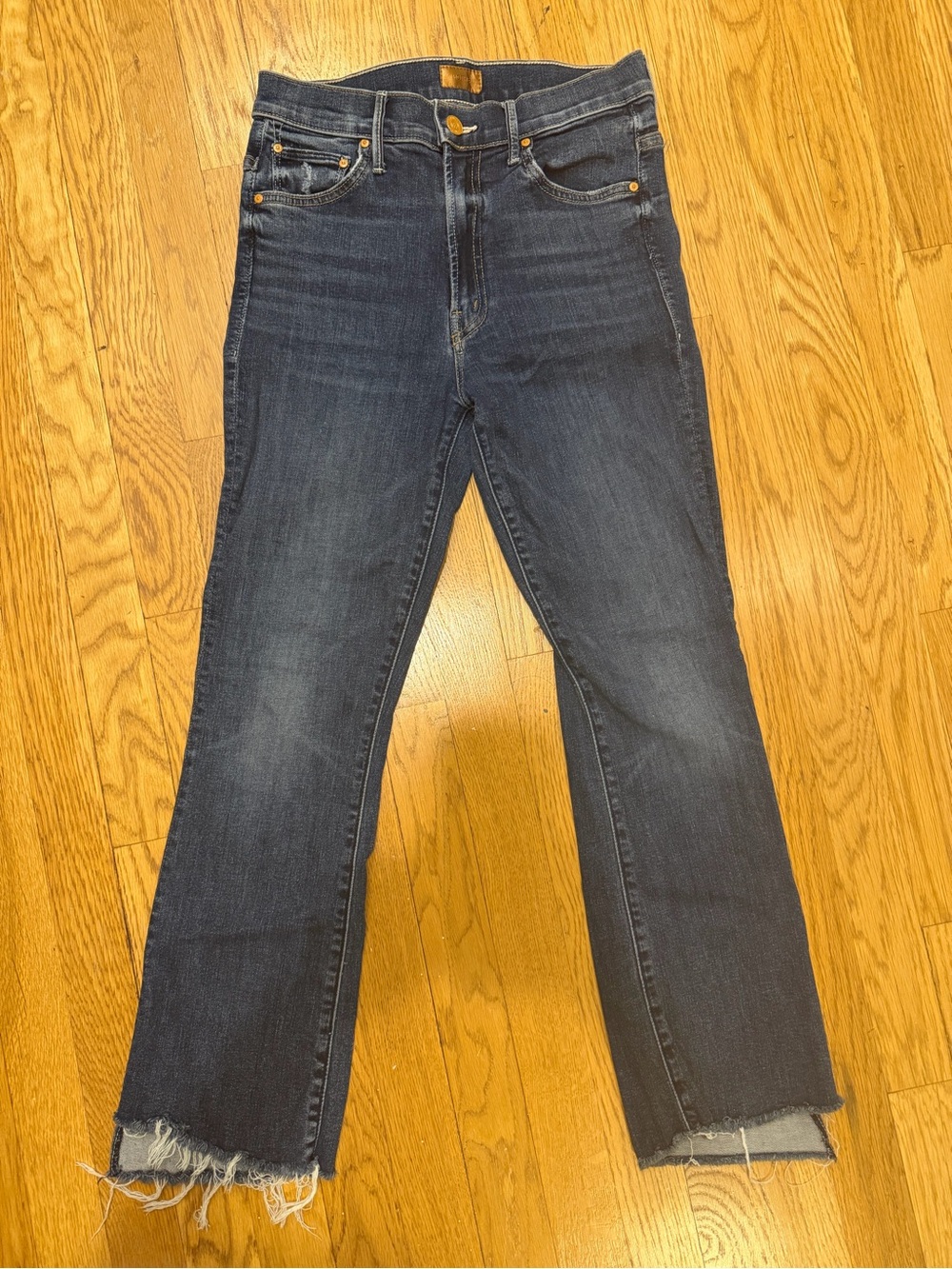 MOTHER Insider Crop Step Fray